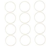 Ipetboom 12 Piezas Círculo De Bambú Decoración Habitación Central Juego De Aros Para Manualidades Material Aro Artesanal Interior Largo Macramé De Madera