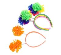 Ipetboom 12 Piezas Diadema Pompones De Lana Tocado Pompones Para Mujer Diademas Navideñas Para Fiestas Accesorios Cabello De Fiesta Tocados Para Disfraces