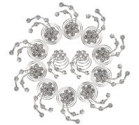 Ipetboom 12 Piezas pinza de pelo en espiral pasador de pelo nupcial hair clips horquillas moño decoración pasadores de pelo pasador de pelo para la novia adorno para el pelo cabello Decorar