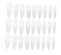 Ipetboom 120 Piezas Armadura Esmaltada Consejos Para Uñas Postizas Transparentes Uñas De Mujer Polvo De Inmersión Accesorios Para Manicura