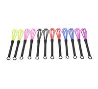 Ipetboom 12piezas Batidores De Tinte Para Cabello Mezclador De Plástico Para Salón Herramientas De Coloración De Pelo Azul Rosa y Verde