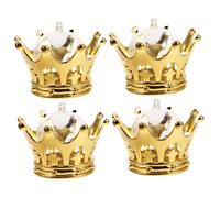 Ipetboom 12piezas Cajas Para Dulces Con Forma De Tiara Contenedores Rellenables De Plástico Transparente Unidades Para Bodas Plata Cajas De Recuerdo Para Fiestas Temáticas De Reinas