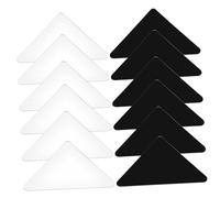 Ipetboom 12piezas Cinta Adhesiva Doble Cara Antideslizante para Alfombras Pisos Baldosas Reutilizable con Alta Adhesión y Durabilidad Incluye Colores y Negro