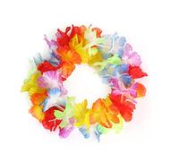 Ipetboom 12piezas Diademas De Flores Hawaianas Coloridas Guirnalda Cabeza Fiestas Diadema De Flores Hawaianas