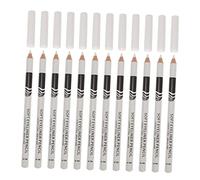 Ipetboom 12piezas Lápices De Ojos Delineadores De Alta Duración Impermeables y Resistente Al Agua Maquillaje De Ojos Color Blanco Para Resaltar y Delimitar Para Novatas y Cosméticos