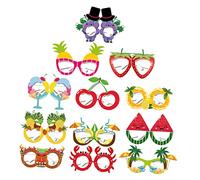 Ipetboom 12Piezas Lentes de Divertidos para Fiestas de Verano de Gafas para Fotos Accesorios de Fiesta de Cumpleaños y Decoraciones Infantiles