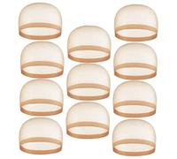 Ipetboom 12piezas Peluca De Alta Elasticidad Gorros De Malla Transpirables y Elásticos Para Pelucas Unidades Colores Para Profesional Salones De Cuidado Personal Casa