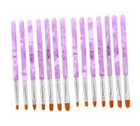 Ipetboom 14piezas Pinceles Para Uñas De Gel Uv Juego De Pinceles De Uñas Bolígrafo De Detalles Pintura De Set De