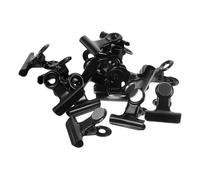 Ipetboom 15 Piezas clip de pared de fotos imanes presilla clips magnéticos para pizarra clip para colgar en el refrigerador clip de notas del refrigerador acero inoxidable Negro