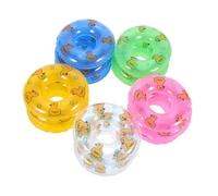 Ipetboom 15 Piezas Mini Anillas Inflables de Natación con Diseño de Patito Accesorios para Fotografía y Decoración de Casa de Muñecas Coloridos y Adorables Recuerdos