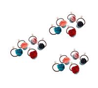 Ipetboom 15piezas Accesorios Para Cabello Diseño De Bandas Elásticas Para Coletas Perlas Para Niñas y Bebés Aleatorios