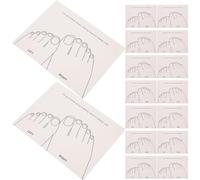 Ipetboom 15piezas Tarjeta de Presentación del Modelo para Colores de Uñas Soporte para Exhibir Arte de Uñas Salón Tarjetas para Pequeñas Empresas