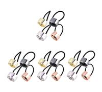 Ipetboom 16 Piezas botón de cola de caballo de cuerda de cabeza accesorio para el cabello para mujer cola de caballo del manguito esposas para el cabello lazo elástico para el cabello chica