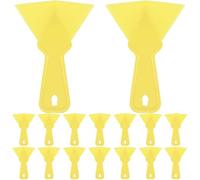 Ipetboom 16 Piezas Llana de Esquina para Paneles de Yeso Herramienta para Hormigón Color Amarillo Tamaño Pequeño y Compacto Adecuado para Esquinas Internas y Externas en Construcción y
