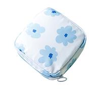 Ipetboom 1pieza Bolsa De Almacenamiento Menstrual Para Mujeres Neceser Compacto Cremallera Para Compresas y Toallas Sanitarias Para Viajes y Uso Diario Estilo Flor