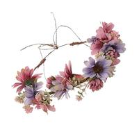 Ipetboom 1pieza Guirnalda Floral Artificial De Chrysanthemum Para Boda Diadema De Flores Elegante Para Accesorio De Fiesta Vintage Para Fotografía