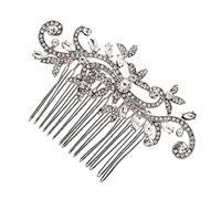 Ipetboom 1pieza Peine De Cabello Rhinestones Tocado Elegante Para Novias y Eventos Especiales Adorno Brillante Para Bodas y Compromisos