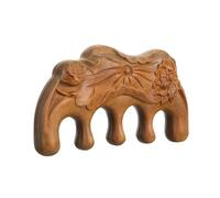 Ipetboom 1pieza Peine De Madera Natural De Sándalo Para Masaje Peine De Dientes Herramienta De Masaje Para Cabelludo y Relajación Muscular Para Aliviar Dolores y La Circulación