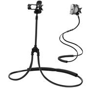 Ipetboom 1pieza Soporte para Móvil de Cuello Flexible u Atril para Ver Películas Sostén Móvil Creativo para Uso Casa Color Blanco