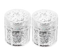 Ipetboom 2 Brillos De Uñas De Uñas Pedrería Encantos Gel Equipo Brillo Grueso Spray De Brillo Cromo Polaco Esmalte De Uñas Iridiscente Suministros Clavos Paleta La Mascota