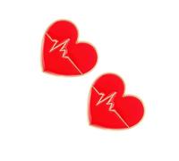 Ipetboom 2 Broches De Ekg Para Fiesta Broches De Moda Creativos Para Ropa