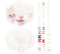 Ipetboom 2 Cajas Accesorios para uñas clavo pegatina tijeras equipo Gel Decoración de uñas Adornos de uñas reemplazables adornos de uñas encantos de uñas Encanto de uñas 3d resina