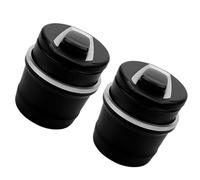 Ipetboom 2 Ceniceros para Coche con Tapa y Luz LED Cenicero Multifuncional Portátil para Interior de Coche Plástico Resistente Diseño Antidesbordamiento Set de 2 Unidades