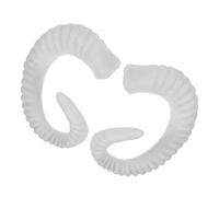 Ipetboom 2 Diademas Con Forma De Garra De Cuerno De Oveja Para Fiestas Tocados Bricolaje De Polietileno Blanco
