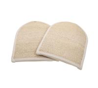 Ipetboom 2 Guantes De Baño De Lufa Natural Exfoliantes Corporales Toallas De Baño Limpieza Profunda Masaje De Espalda.