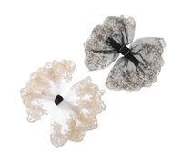 Ipetboom 2 Horquillas Con Lazo De Encaje Para Mujer Pasador Con Clip De Lazo De Moda Accesorio Elegante Para El Cabello Para El Trabajo Diario Para Mujeres Y Niñas