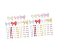 Ipetboom 2 Juegos Bisel Palo De Pelo Amuletos para Hacer Joyas Light Hair Topper Decoraciones De Arte De Manicura DIY De Resina Decoraciones Artesanales De Resina DIY Colorful 70 Uds * 2