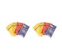 Ipetboom 2 Juegos Copia De Las Escrituras Case De Lápiz Bordado Bordado Bolsa De Joyas Bolsa De Joyas Bolsa De Joyas Bolsas Bactos De Escrituras De Escrituras Brocado De Bolsa 4 Uds * 2