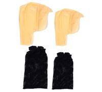 Ipetboom 2 Juegos Gorros de Látex para Peluca Calva Suaves y Transpirables para Cosplay Halloween y Obras Teatrales Unisex Incluye Redes para Cabello Tallas Pequeñas y Grandes
