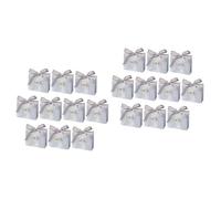 Ipetboom 2 Juegos Gracias Por Cajas De Bolsa De Bolso Del Favor De Fiesta Arpillera Bolsitas Favores Bags Box Gracias Bolsas Bolsos Boutique Seda Light Grey 10 Uds * 2