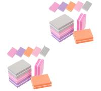 Ipetboom 2 Juegos Lima De Uñas Pegatinas De Uñas Bloquear Bloque De Tampón De Uñas Clavos Pulidor Uñas Gel Para Uñas Archivo De La Uña Limas De Uñas De Bloque Compacto Esponja 50 Uds * 2
