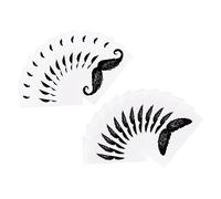 Ipetboom 2 Juegos Pegatinas Estilo Barba Cortapelos Para La Nariz Recortador De Nariz Para Hombres Depilacion Facial Cera Nariz Modelado De Barba Pegatinas Accesorio Para Barba Hojas * 2