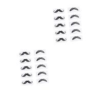 Ipetboom 2 Juegos Pegatinas Estilo Barba Depilación De Nariz Palitos De Cera Recortador De Cejas Depilación Facial Perlas De Cera Transatlántico Presente Pegatinas Falso Black 30 Piezas * 2