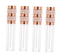 Ipetboom 2 Juegos Tubo De Brillo De Labios Tubo De Lápiz Labial Envases Vacíos De Brillo De Labios Tubos Vacíos De Lápiz Labial Con Efecto Lifting Tinte Envase De 4 Uds * 2