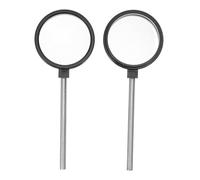 Ipetboom 2 lentes cóncavas de vidrio óptico de mano - Lupa para experimentos de laboratorio y aula, física y óptica. Herramienta educativa.