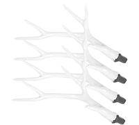 Ipetboom 2 Pares Cuernos Artificiales Manos Diy Cosplay Animales Cuerno Juguete Ciervo Día Festivo Auto Diadema De Reno Diadema De Asta Decoración Máscara De Venado Felpa El Plastico