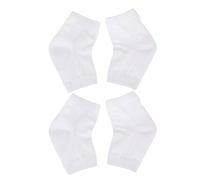 Ipetboom 2 pares de calcetines de gel calcetines de talón calcetines hidratantes para hombres mujeres blanco