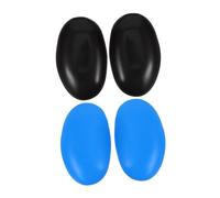 Ipetboom 2 Pares orejeras para teñir el cabello juguetes que hacen sonido cuchara de agua retro Fundas para oídos Cubiertas de oídos orejera de peluquería orejeras para salón el plastico