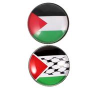 Ipetboom 2 Piezas broche de bandera para orgullo internacional delicado insignia recuerdo alfiler Pin de la bandera de Israel y Estados Unidos Broches Aleación de zinc