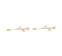 Ipetboom 2 Piezas Broche De La Joyería Cuello Alfiler Pin De Solapa Para Trajes De Hombre Barras De Corbata Para Hombres Broche Para Traje De Hombre Golden Aleación De Zinc