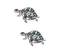 Ipetboom 2 Piezas broche de la joyería oro alfiler moda esmalte decoración pasador de tortuga broche de animales Pins de mujeres broche de tortuga pines de solapa de animales aleación