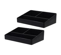 Ipetboom 2 piezas Caja Organizadora de y Café Organizador Multi Funcional de Escritorio con Compartimentos para Bolsas de y Snacks para Cocina Oficina y Hogar