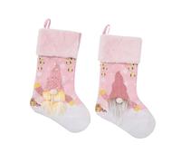 Ipetboom 2 Piezas Calcetines Navideños Brillantes Diseño de Rudolph para Decoración y para Colgar Árboles de Navidad y Sorprender