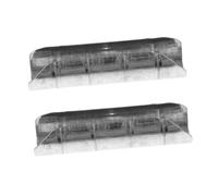 Ipetboom 2 Piezas Conector para Barra Cortina Romana de Hueca Galvanizada de Unidades para de Varillas Accesorio Resistente para Postes de Cortinas