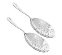 Ipetboom 2 Piezas Cucharas Coladoras de Acero Inoxidable Cucharón Resistente al Calor para Filtrar Aceite y Grasa Cocina Utensilios para Freír Pasta y Comida Frita
