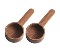 Ipetboom 2 Piezas Cucharas de Café de Madera Retro de Cucharas Multifuncionales para Café y Accesorio Práctico para Hogar